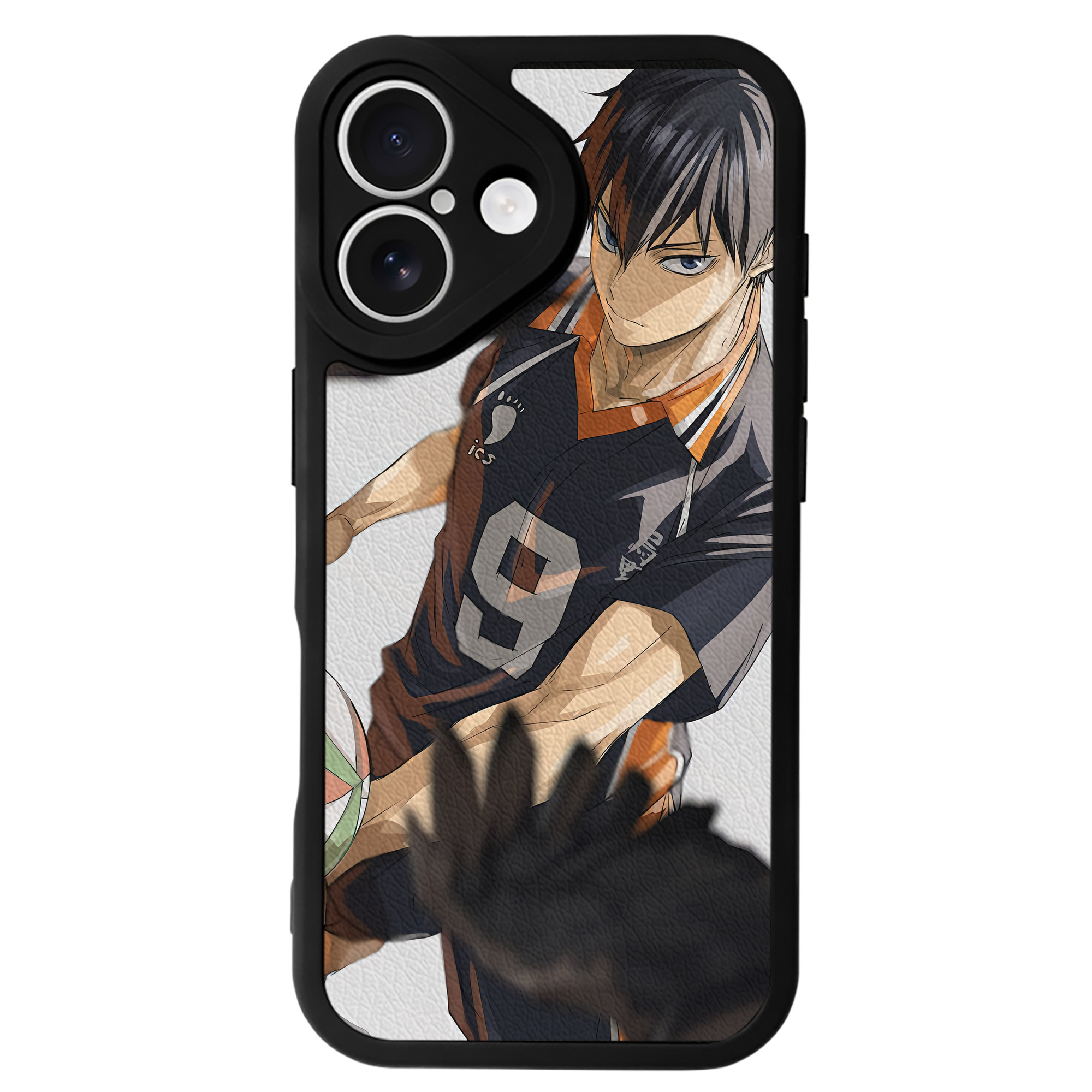 （画像用） ハイキュー!! Haikyu!! 【iPhone 16シリーズ対応】シリコンスマホケース（レザー調） 材質：シリコン